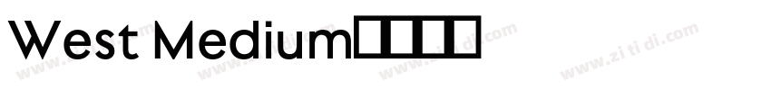 West Medium字体转换